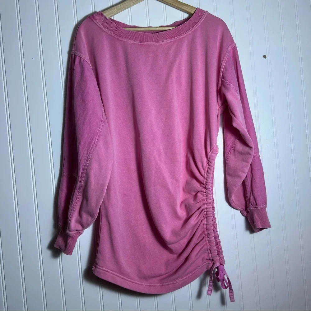 Daily Practice Anthropologie Citadel Pink Pullover Sweatshirt Small - Picture 4 of 9